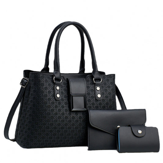 Classic Unique Women's Three-piece Large Capacity Women's Handbag