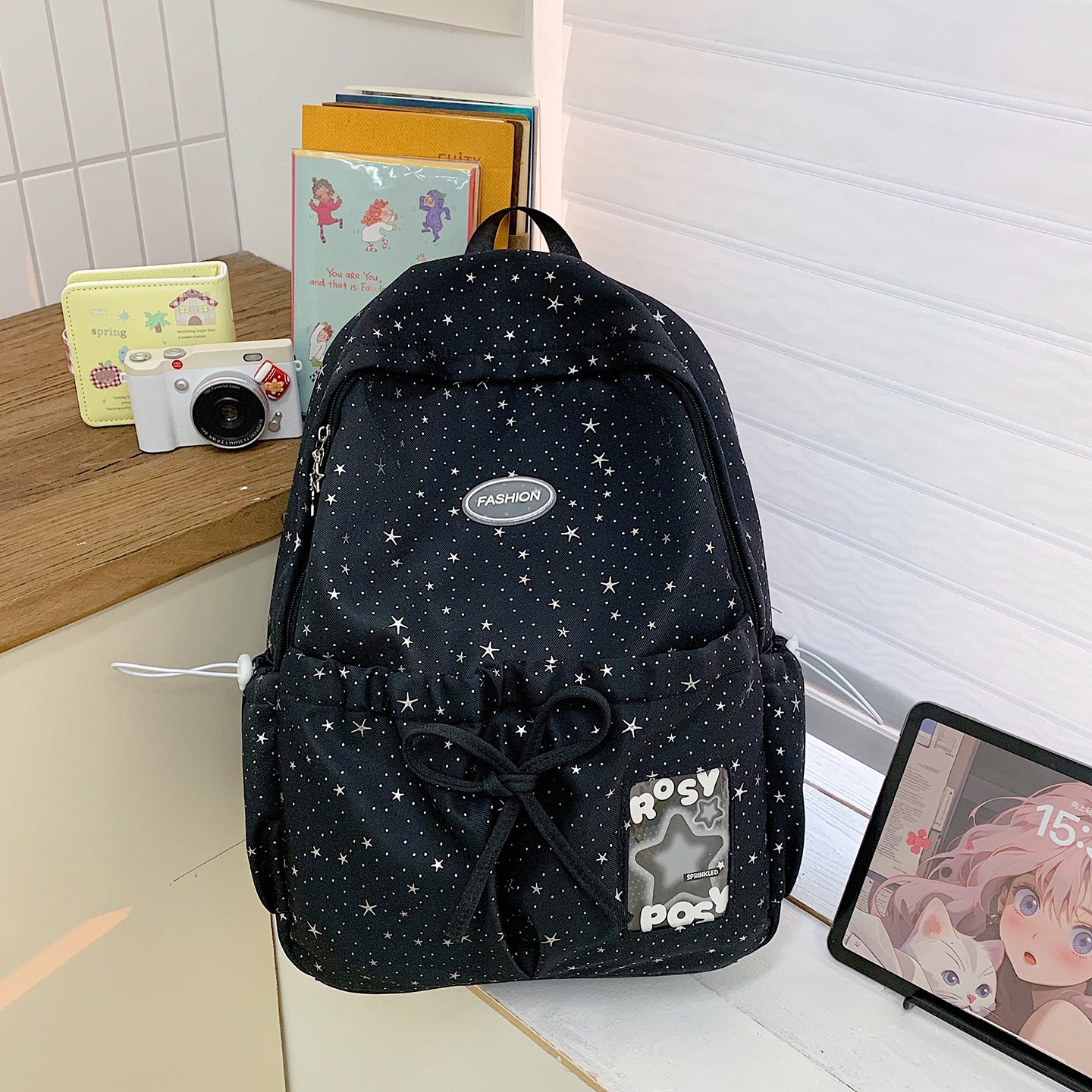 Artistic Polka Dot Junior Senior High Good-looking Leisure Backpack