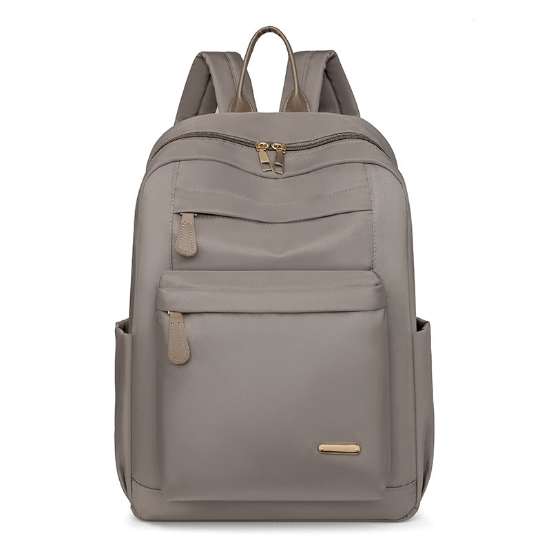 Women's Fashionable Nylon Cloth Lightweight Solid Color Backpacks