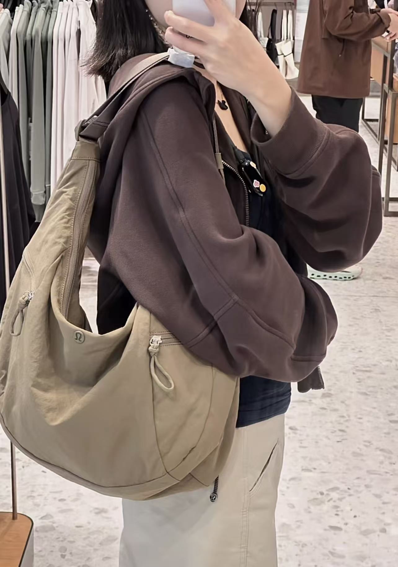 Innovative Durable Casual Firm Lu Croissant Luggage