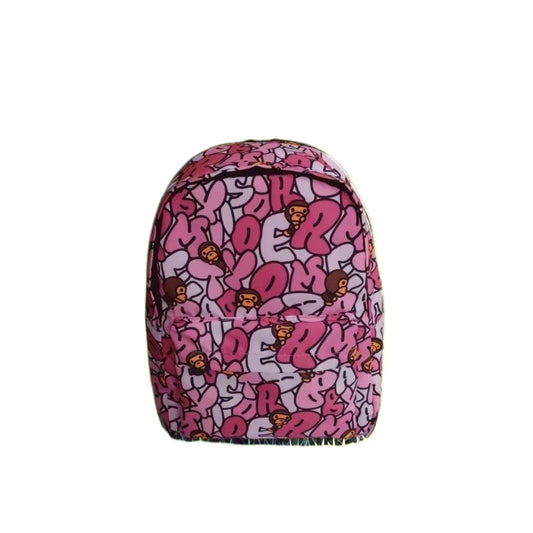 Women's & Men's Cartoon Little Monkey Letter Fashion Couple Leisure Backpack