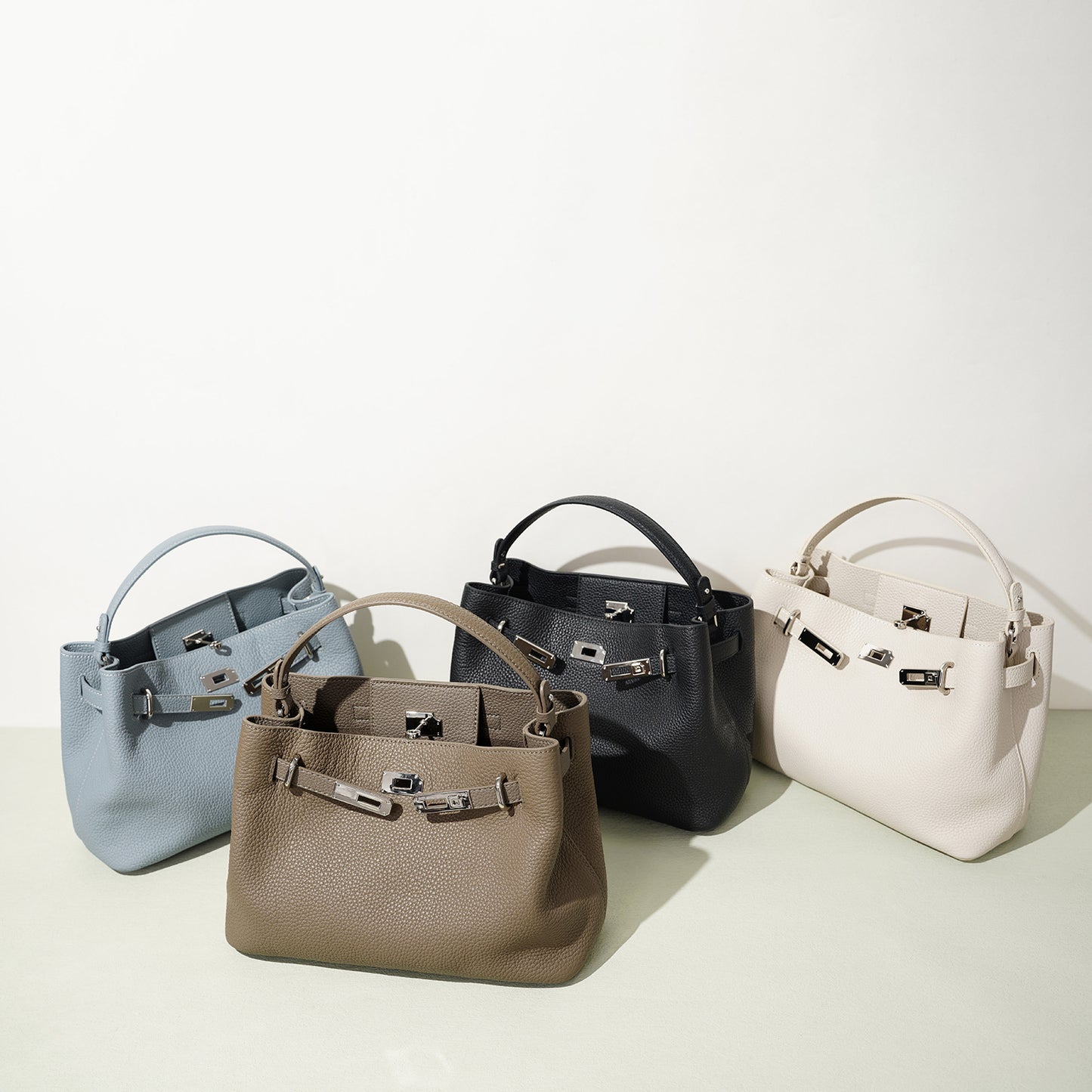 First Layer Cowhide Kelly Genuine Leather Women's Handbag