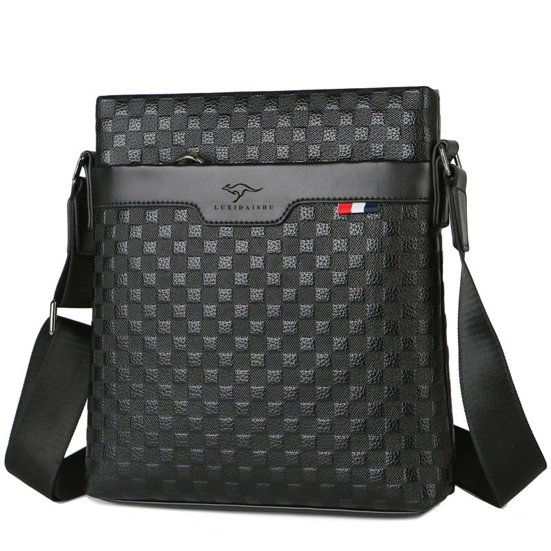 Stylish Men's First Layer Cowhide Business Men's Shoulder Bags