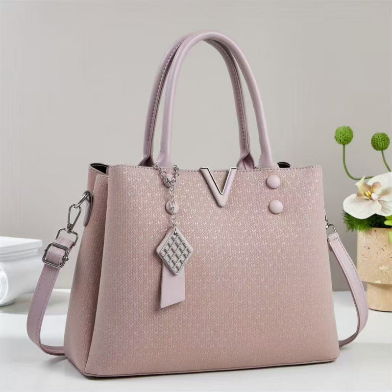 Texture Fashion Versatile Large Capacity Trendy Women's Handbag