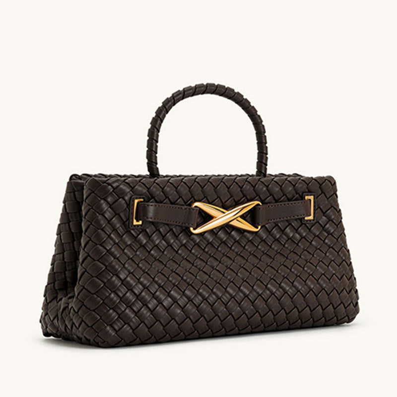 Women's Metal High-grade Woven Clutch Temperament Wild Women's Handbag