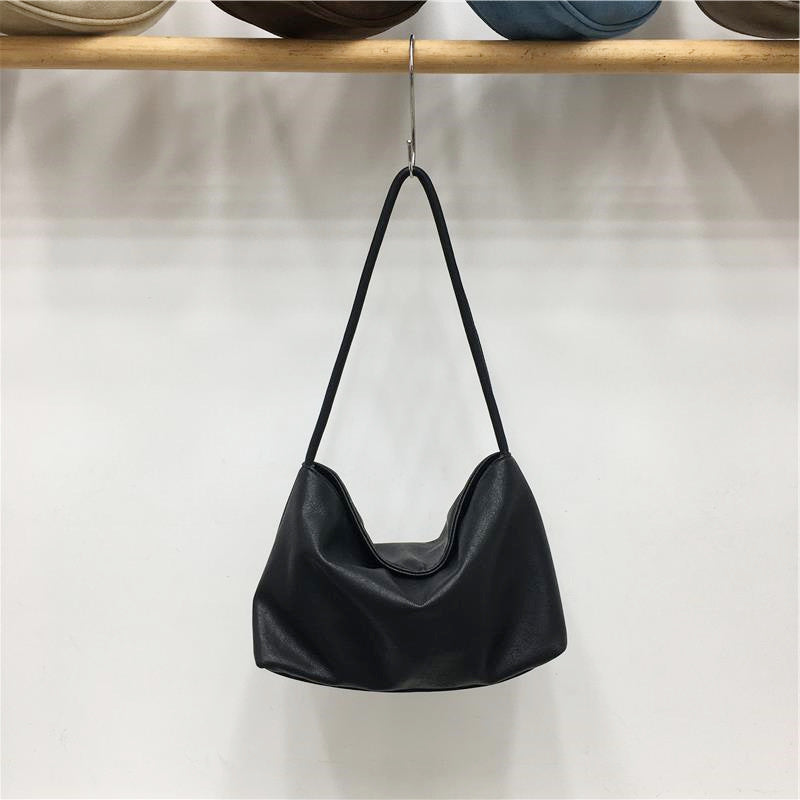 Vegetable Tanned Soft Leather Underarm Simple Daily Leisure Backpack