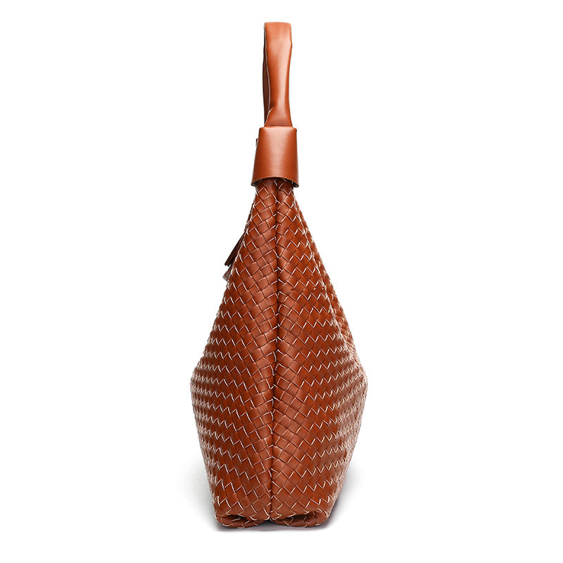 Women's Woven Pattern Fashion Simple Style Large Bags