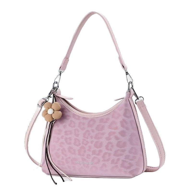 Women's Capacity Daily Commuter Underarm Personalized Leopard Bags