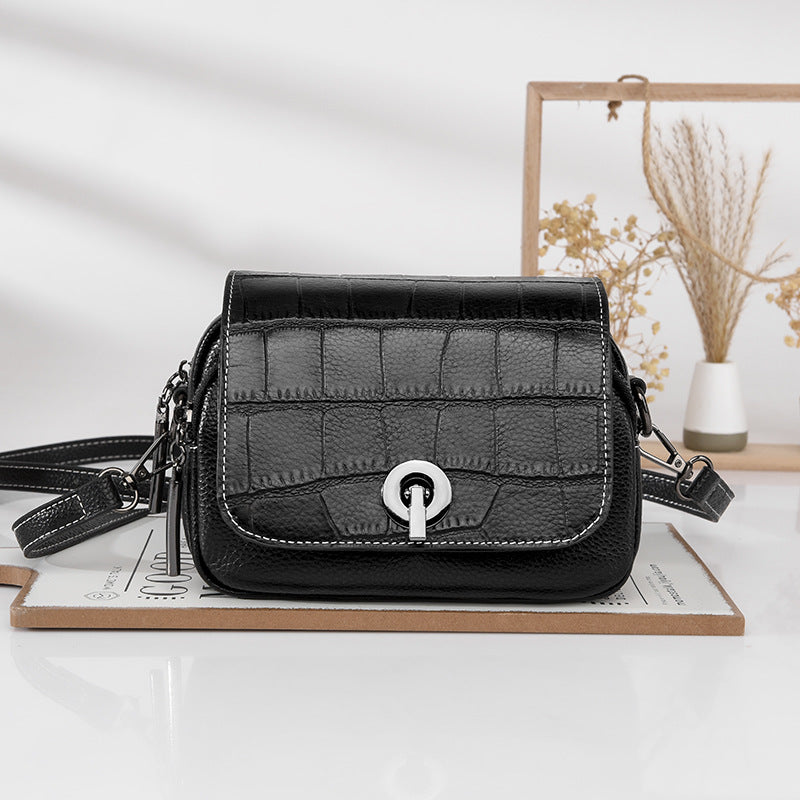 Women's Genuine Leather For Cattlehide Fashion High-grade Women's Messenger Bag