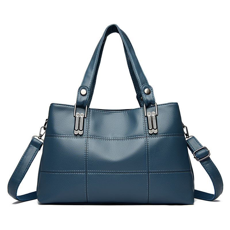 Women's Large Capacity Totes Quality Embroidery Thread Plaid Tote Bag