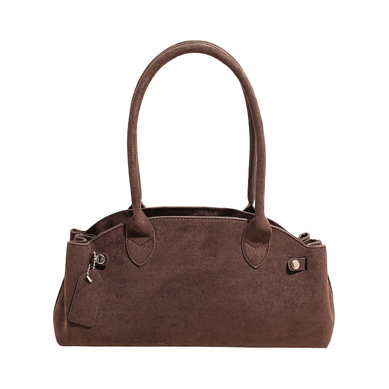 Women's Retro Suede For Light Luxury Minority High-grade Daily Women's Shoulder Bag