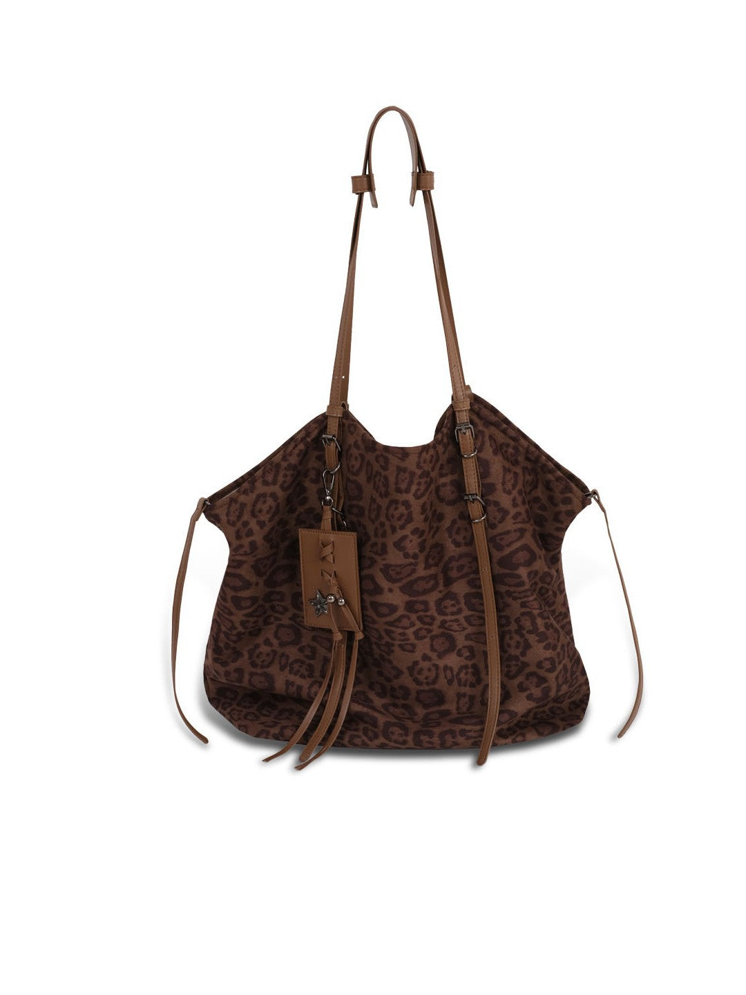Fashionable Loose Large Capacity Underarm Leopard Retro Bags