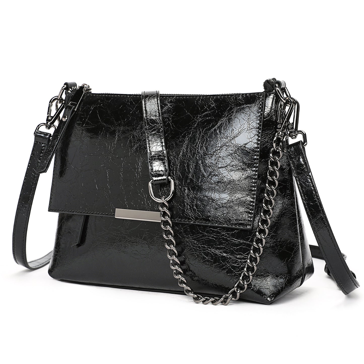 Women's Idle Style Chain Design Large Capacity Women's Shoulder Bag