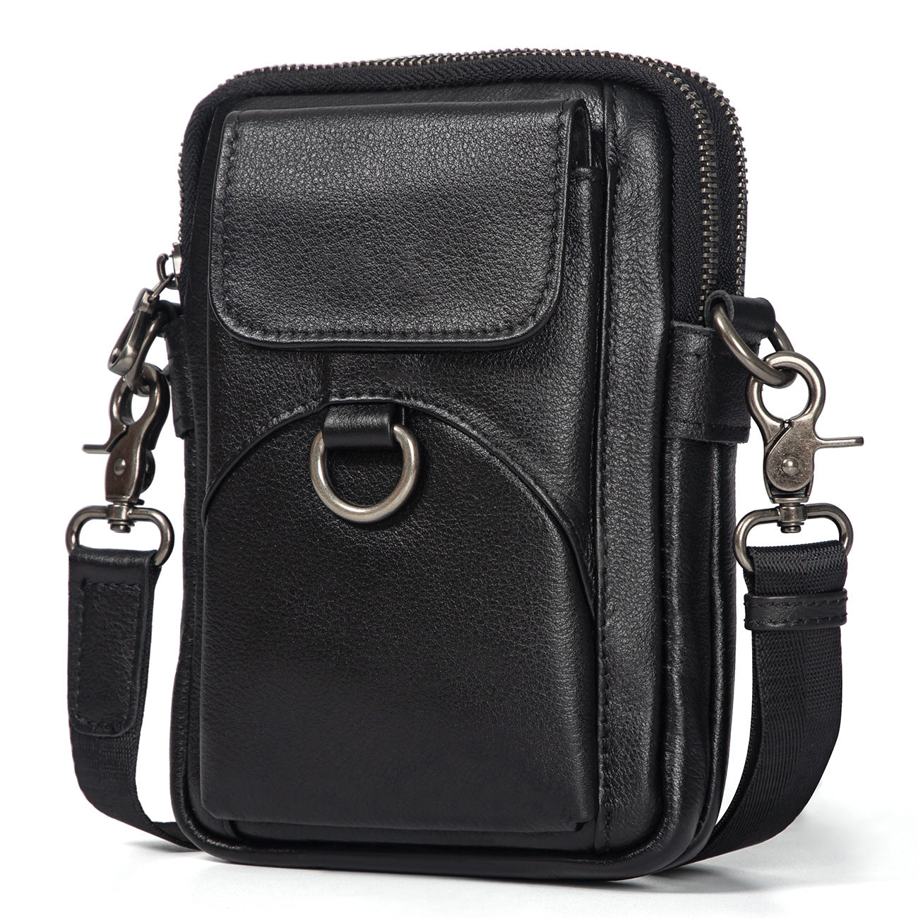 Leather First Layer Retro Simple Fashion Mobile Phone Bag