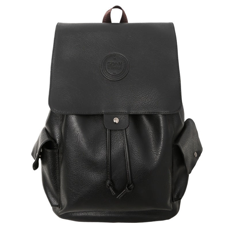 Men's Korean Style College Fashion Leather Computer Bags