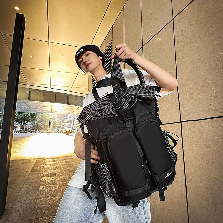 Women's & Men's Trendy Motorcycle Commuter Large Capacity Backpacks