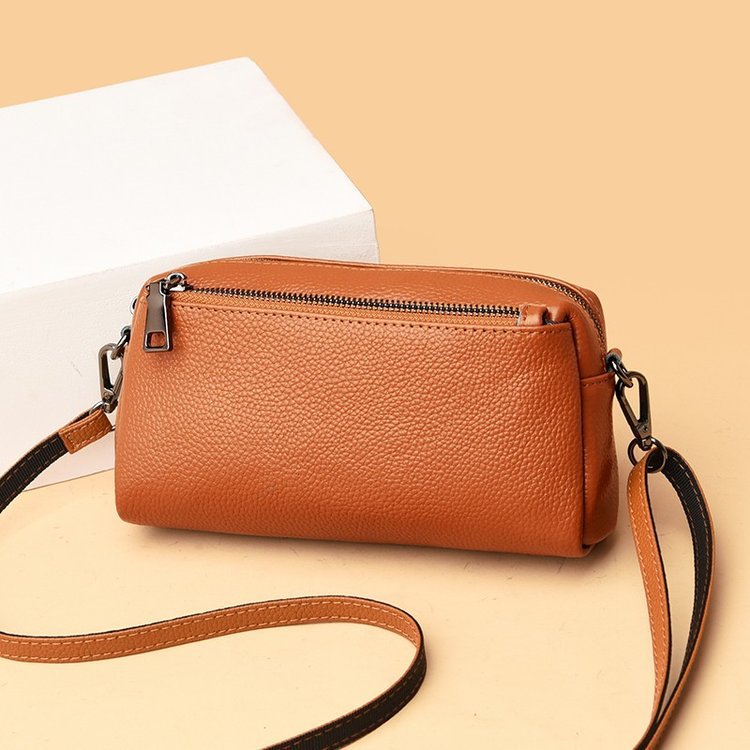 Women's First Layer Cowhide Niche Commute Minimalist Women's Messenger Bag