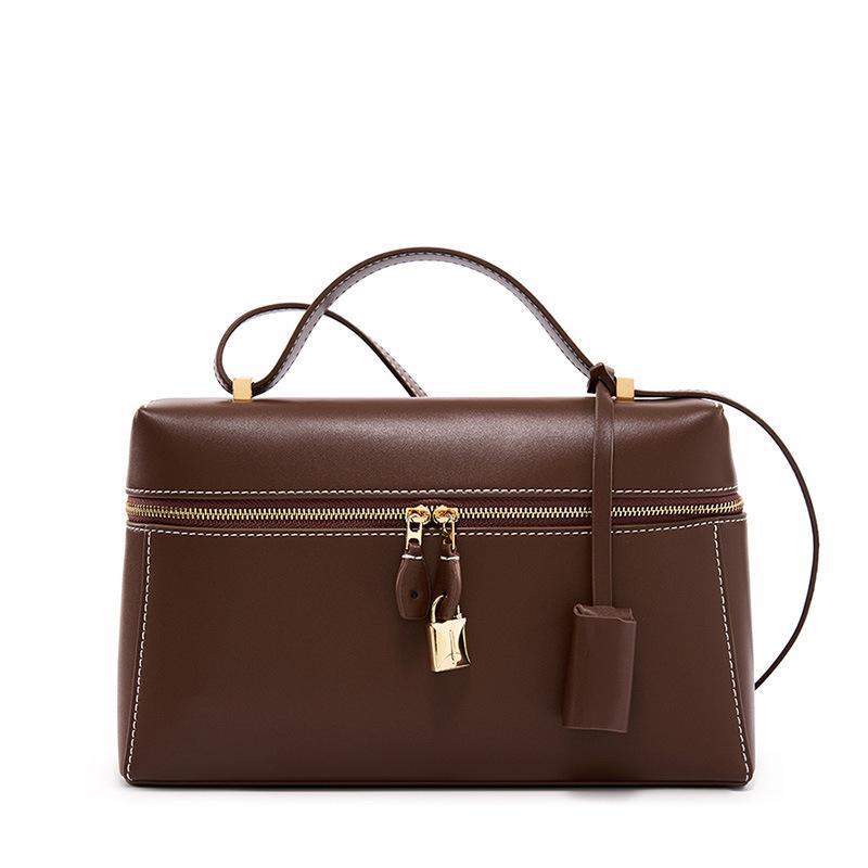 Women's Lunch Box Cowhide Large Commuter For Women's Shoulder Bag