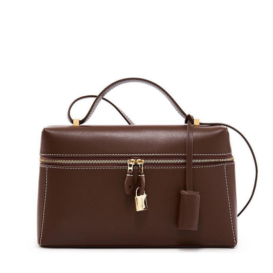 Women's Lunch Box Cowhide Large Commuter For Women's Shoulder Bag