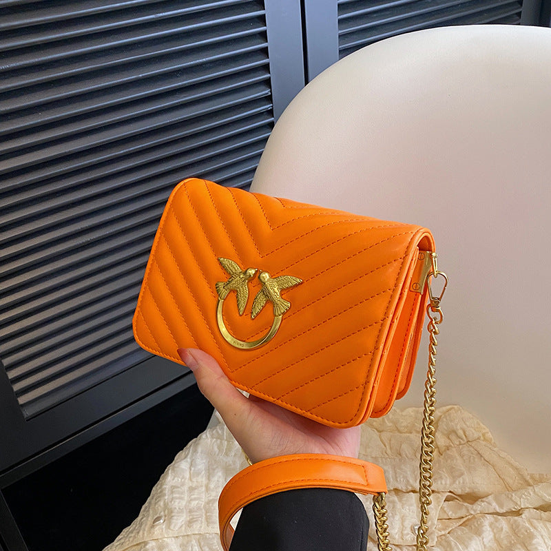 Women's Pinko Trendy Design Swallow Fashion Chain Women's Messenger Bag