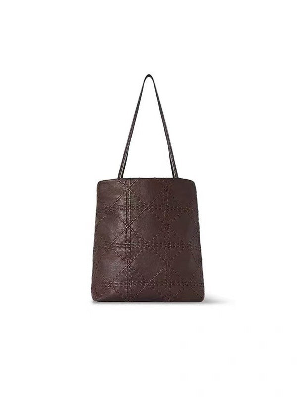 Women's Design Diamond Style Premium Vintage Waste Soil Matching Bags