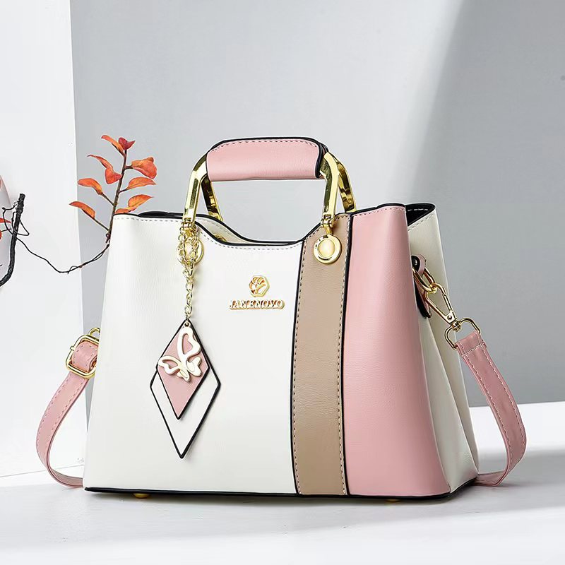 Women's Fashion Color Contrast Elegant Mother Handbags
