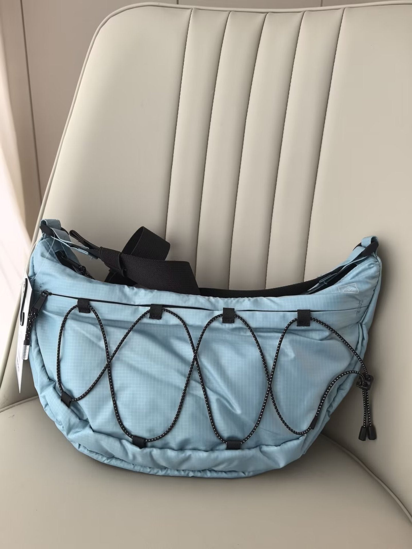 Women's & Men's Bright Riding Portable Leisure Crescent Dumpling Bucket Bag