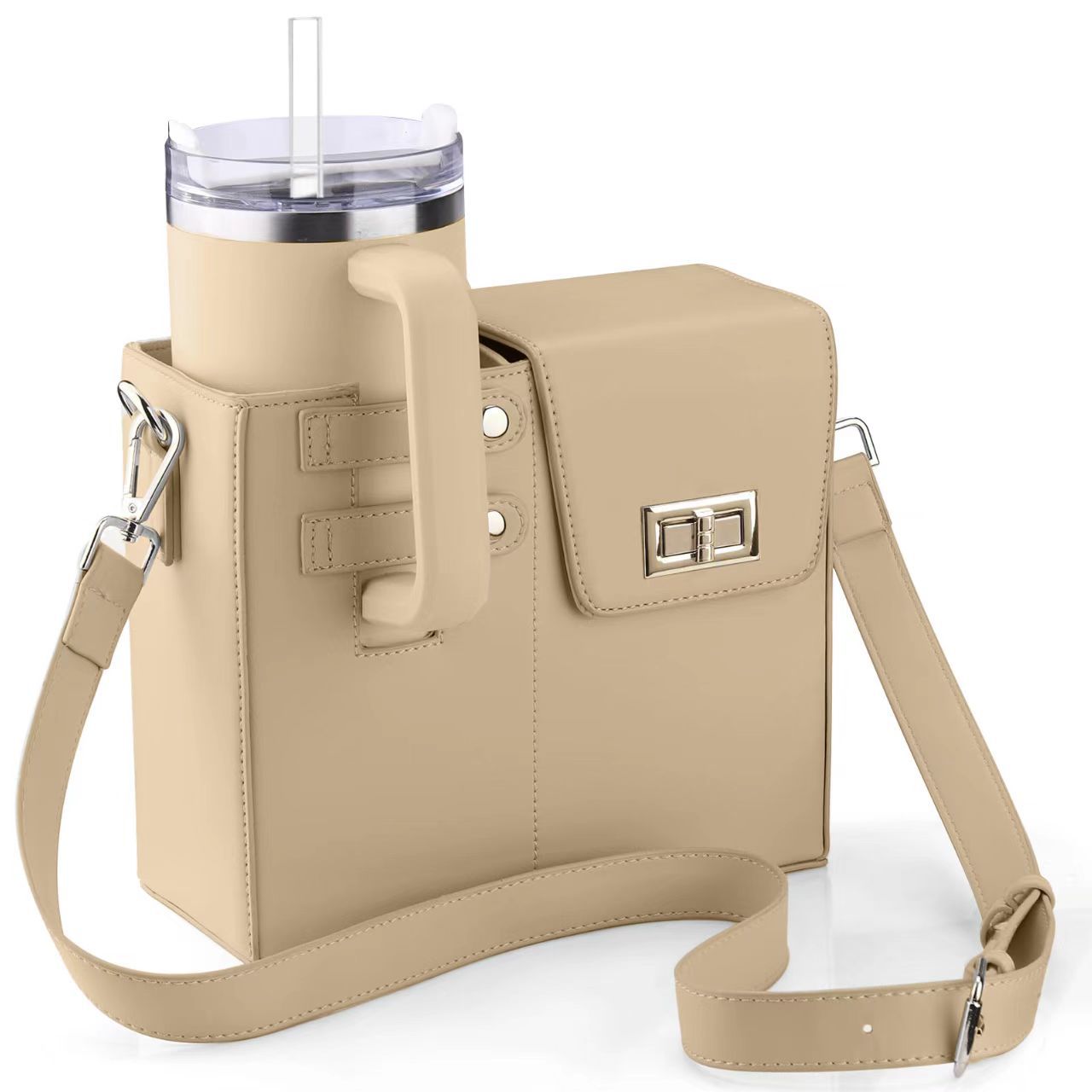 Beverage Bottle Kettle Pink Large-sized Thermos Shoulder Bags