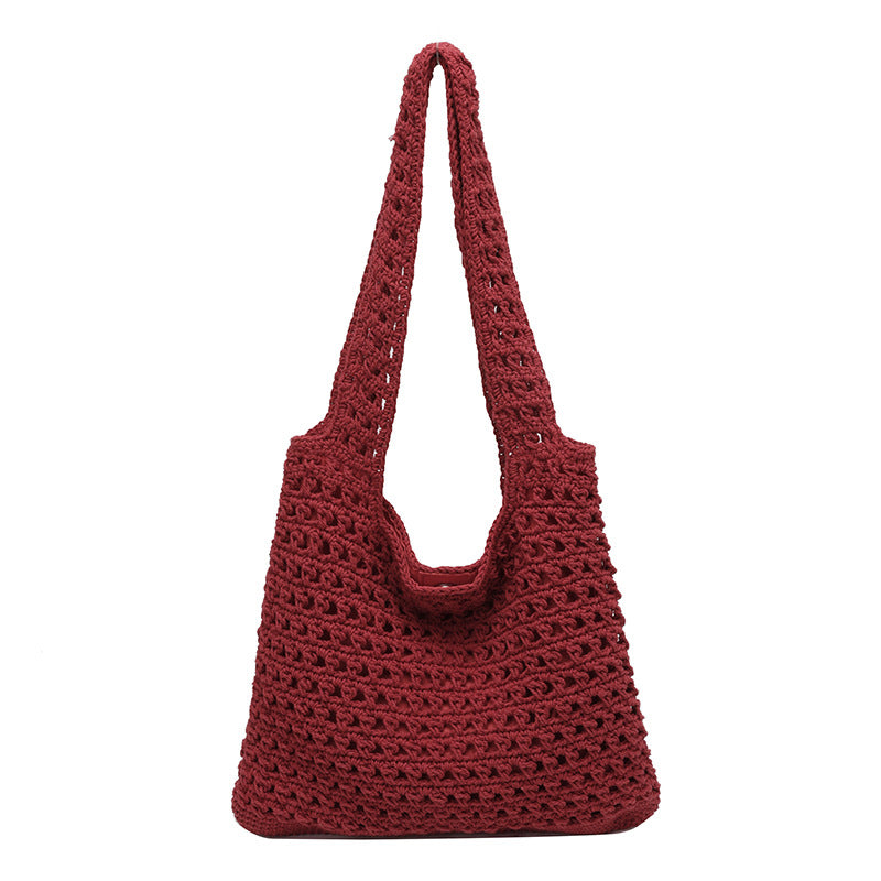 Women's Idle Style Summer Fashion Hand-woven Large Capacity Tote Bag