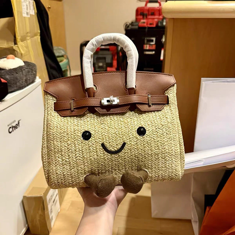 Design Style Doll Knock Cute Plush Women's Handbag