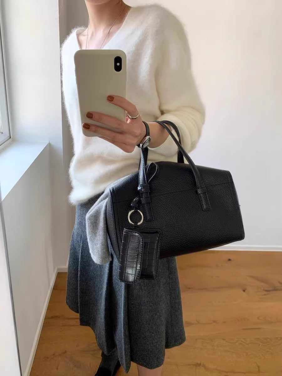 Korean Style Large Capacity Boston High-grade Pillow Women's Messenger Bag