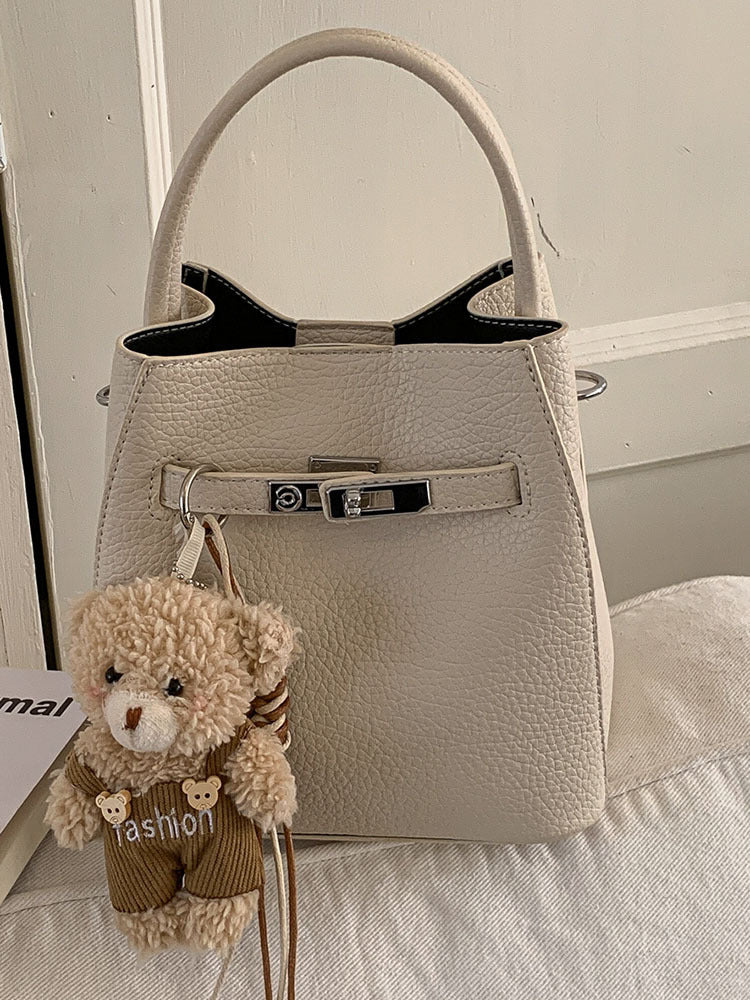 Women's Korean Style Spring Retro Commuter Bucket Bag