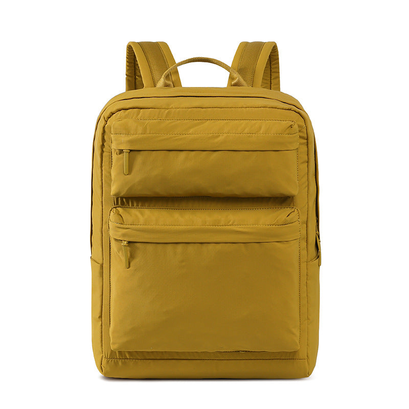 Capacity Pleated Solid Color Campus Computer Simple Junior Bags