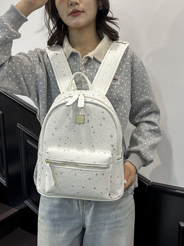 Women's Embroidery Mini Korean Style Commuter Women's Backpack