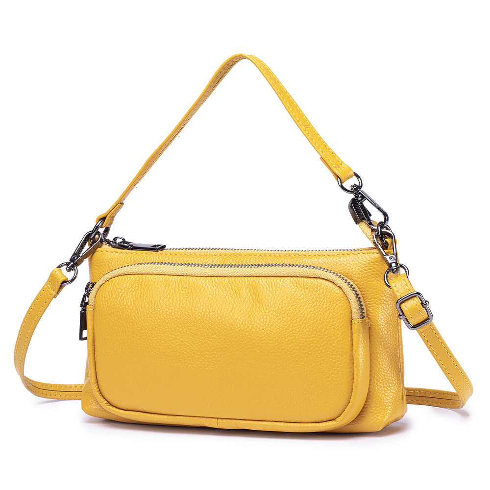 Women's Top Layer Leather Large Capacity Commuting Women's Shoulder Bag