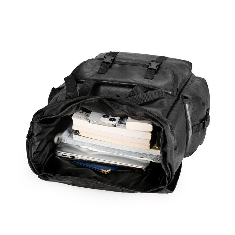 Leather Large Capacity Business Excursion Computer Leisure Backpack