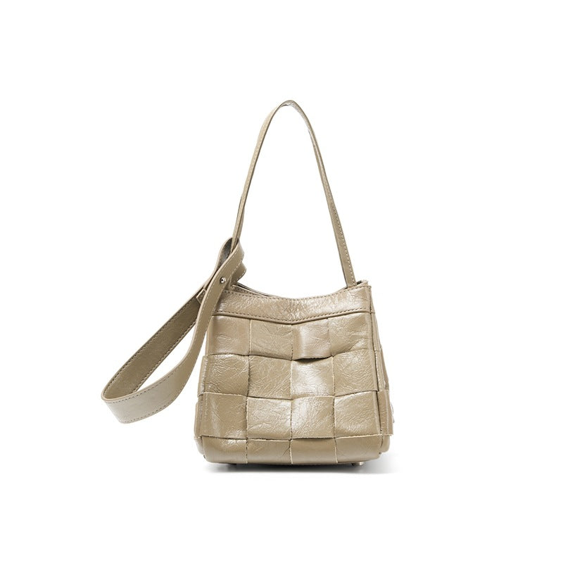 Women's Cowhide Hand-woven High-grade Genuine Leather Vegetable Women's Handbag