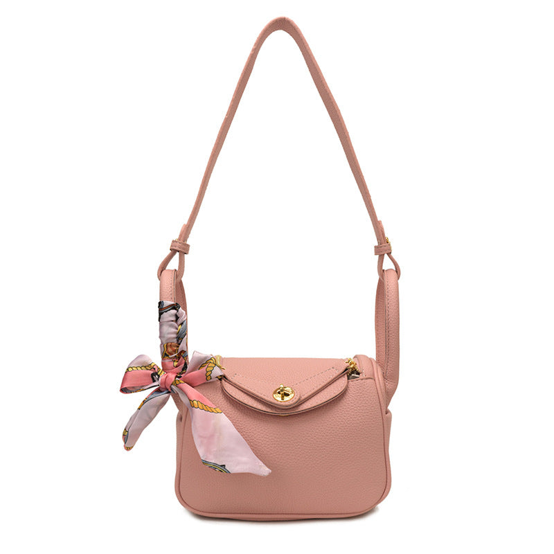 Women's High-grade Lychee Pattern Trendy Fashion Minority Design Bags