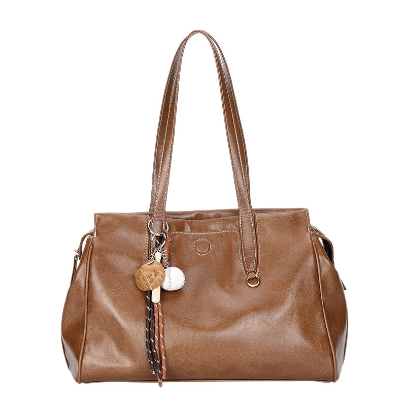 Capacity Totes Niche Retro Fashion Commuter Women's Shoulder Bag