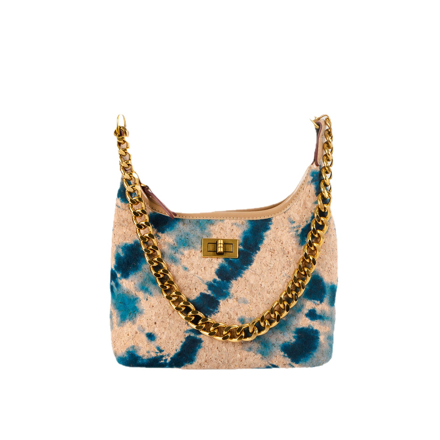 Women's Metal Chain Wooden Inside Outside Fashion Personality Storage Hand Light Bags
