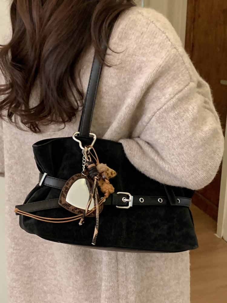 Women's Commute Winter Fashionable Large Capacity Pleated Women's Shoulder Bag