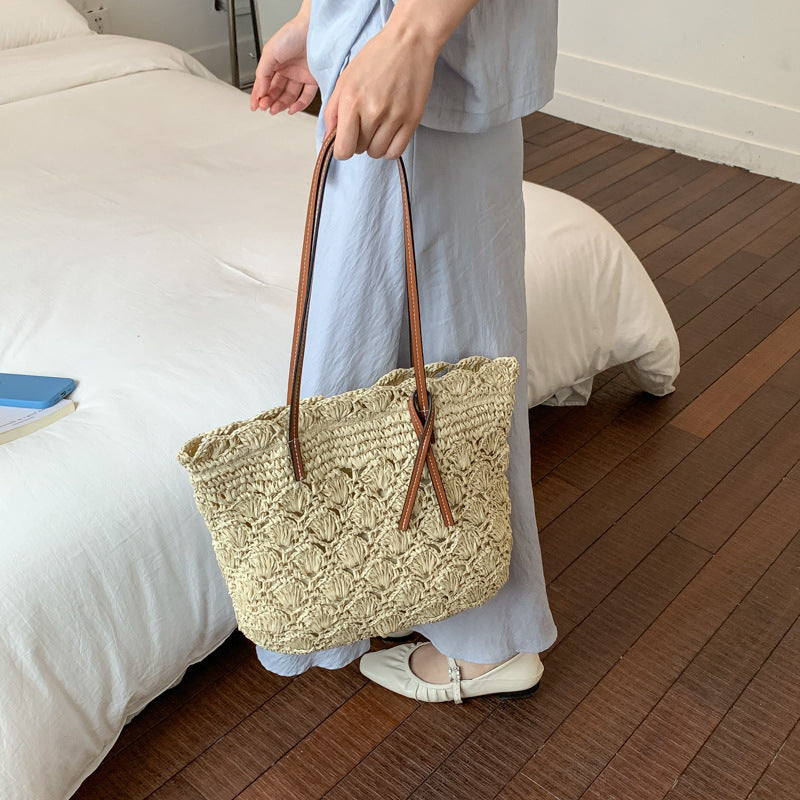 Women's Capacity Popular Summer Weaving Fashion Seaside Bags