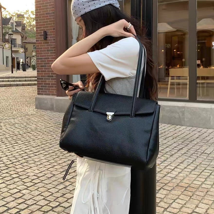 Women's Korean Style Flip Temperament Commute Underarm Women's Shoulder Bag