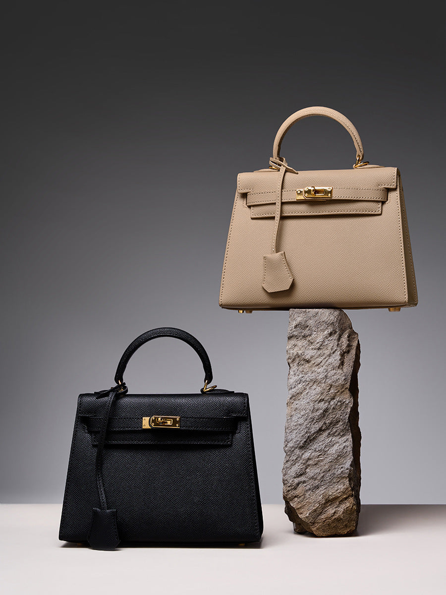 Women's Fashion Cattlehide Leather High-grade Genuine Kelly Women's Handbag