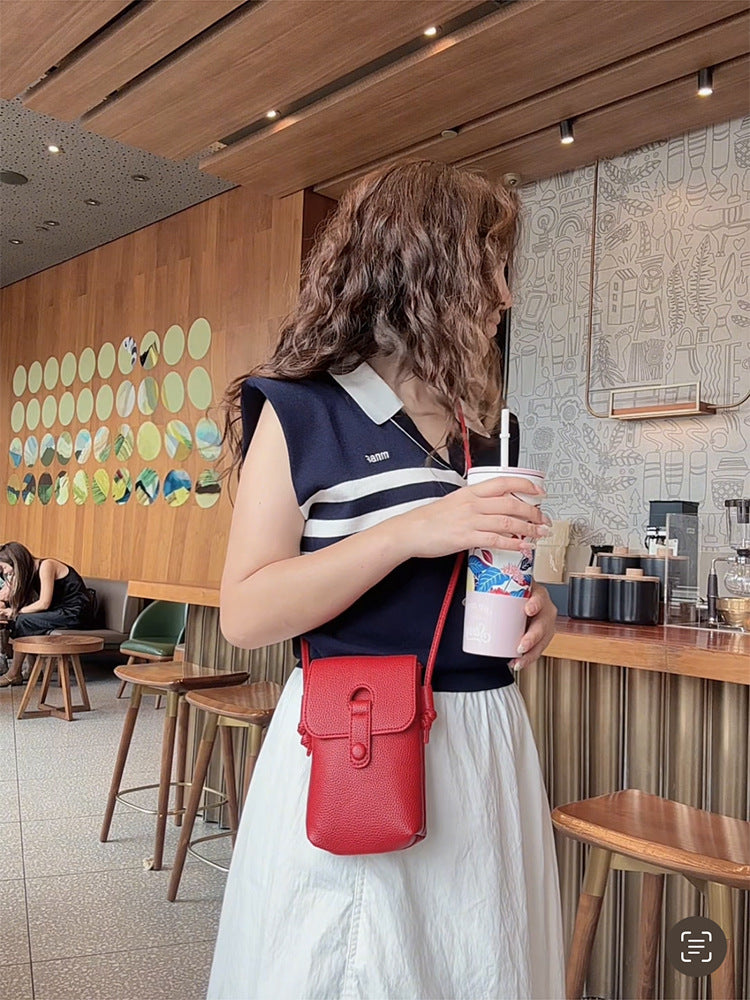 Female Fashion Lightweight Walking Practical Commuting Mobile Phone Bag
