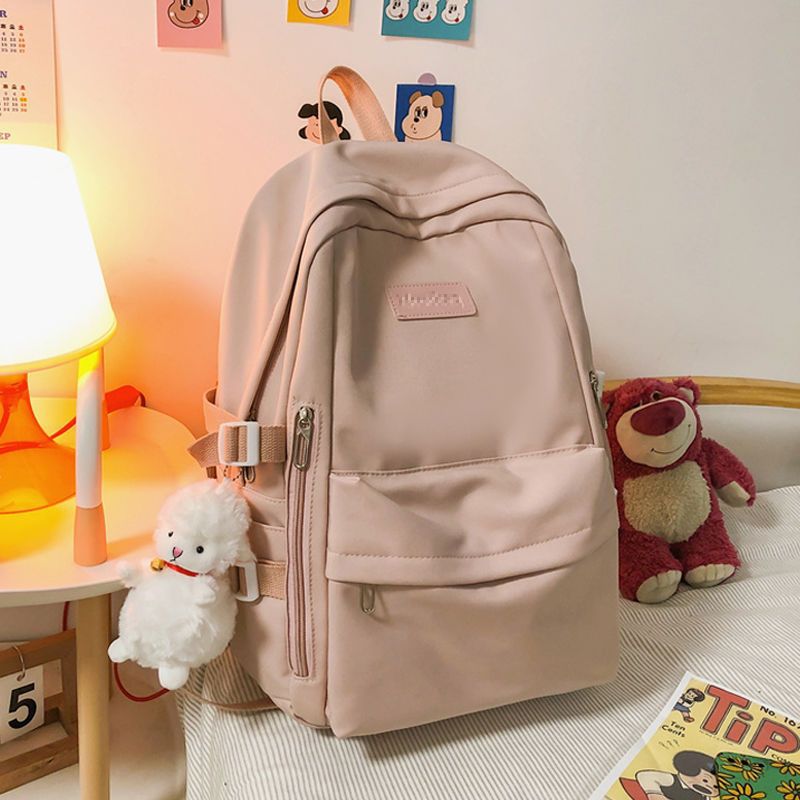 Women's Large Capacity Simple Computer Color Junior High College Backpacks