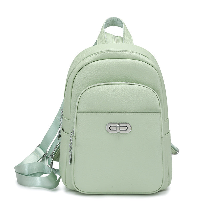 Women's Korean Fashion Solid Color Simple Retro Women's Backpack