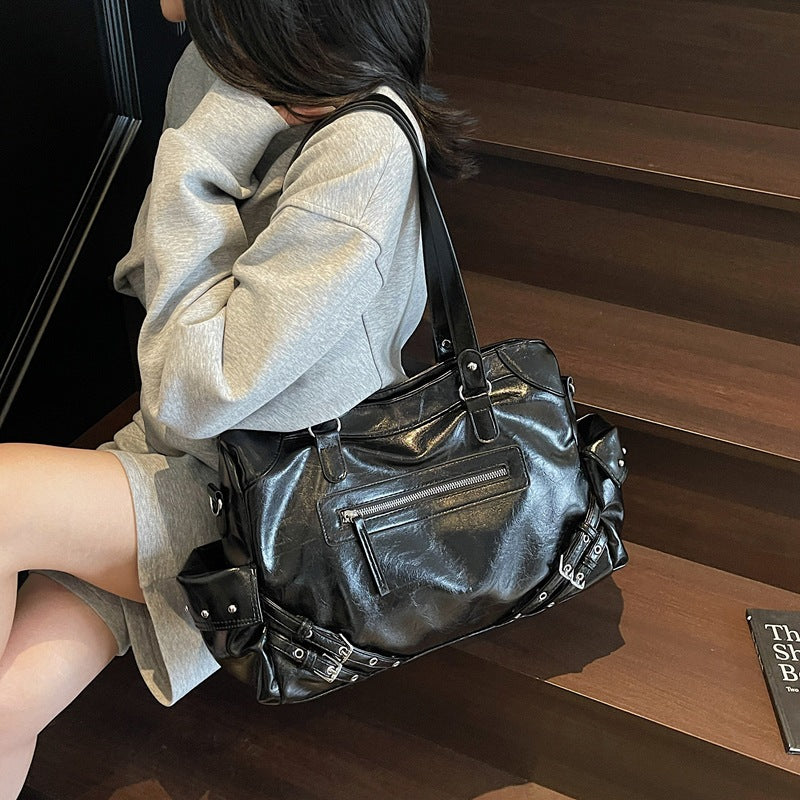 Women's Retro High-grade Large Capacity For Simple Tote Bags