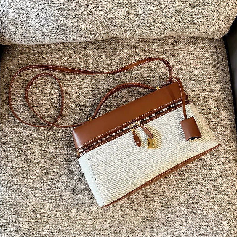 Women's Lunch Box Genuine Leather Niche Cowhide Women's Shoulder Bag