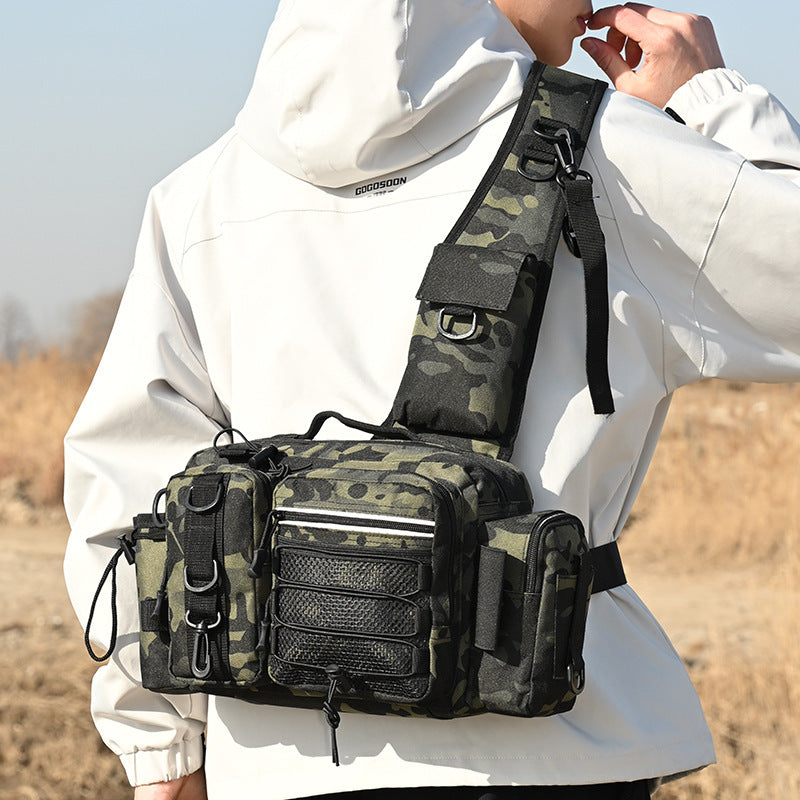 Men's Big Fashion Fishing Angling Insertion Pole Backpacks